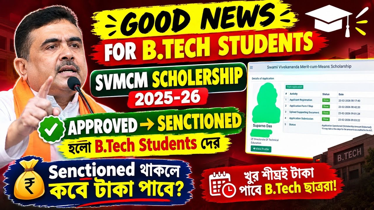 Svmcm Scholership 2025-26 Status Change For Engineering/Medical Students 🤑||Svmcm Scholership 2026