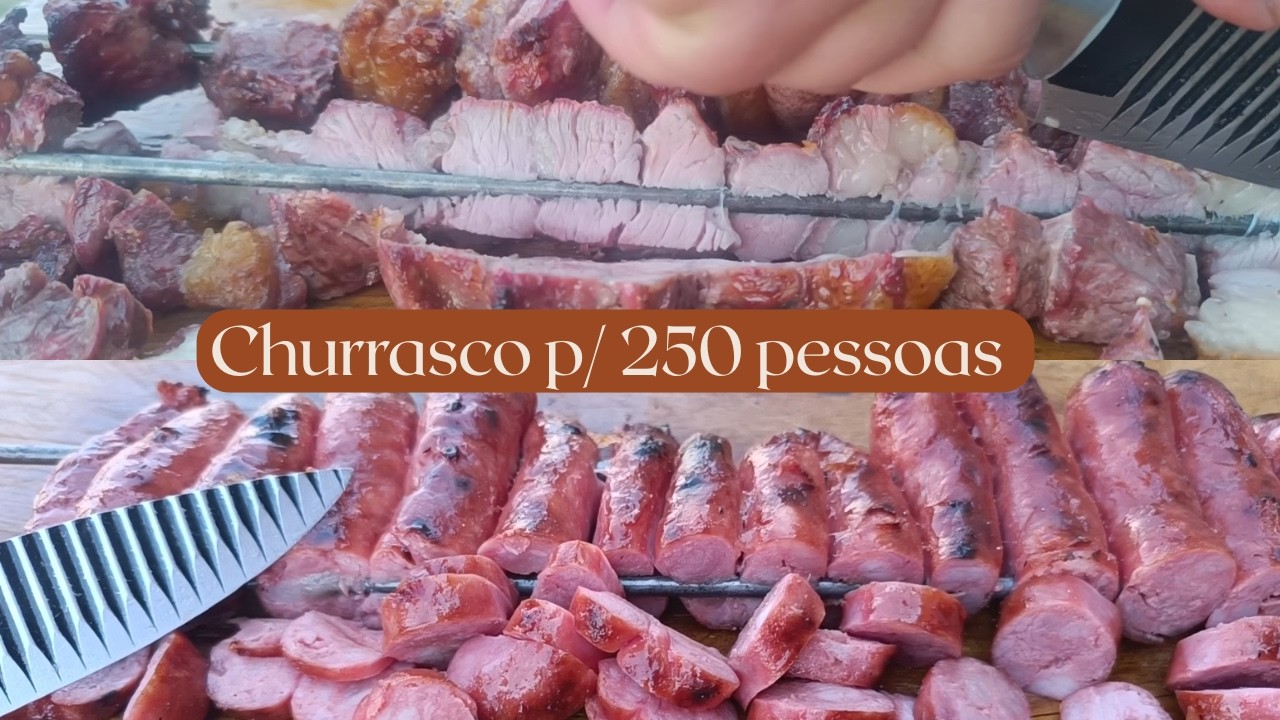 Churrasco para 250 Pessoas – Muito Sabor e Fogo na Brasa!
