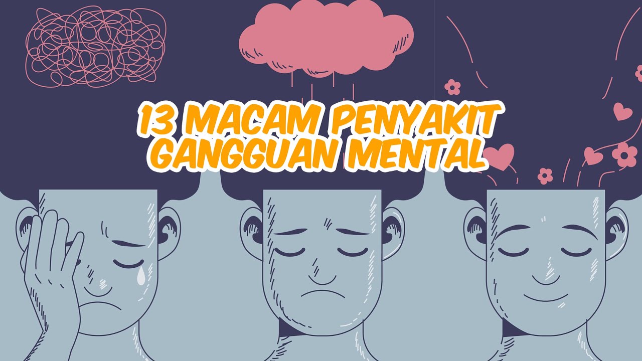 MENTAL ILLNESS ATAU MENTAL DISORDER - 13 MACAM PENYAKIT GANGGUAN MENTAL