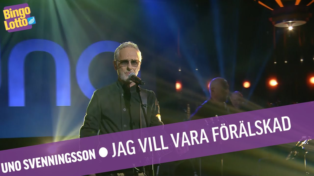 Uno Svenningsson - Jag vill vara förälskad - Live BingoLotto 25/1