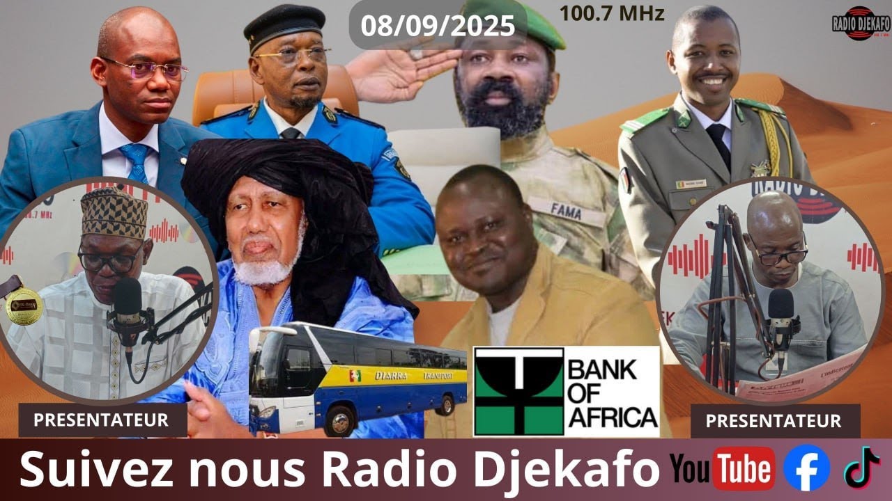 Radio Djekafo 08 septembre Daba Tounkara et Boubacar Traoré