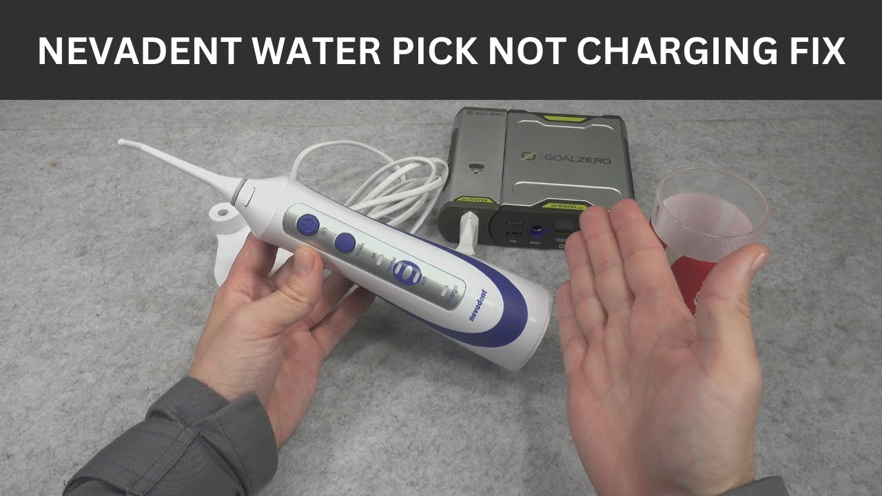 Nevadent water jet flosser not charging fix / no reaction to power (dental water pick repair)