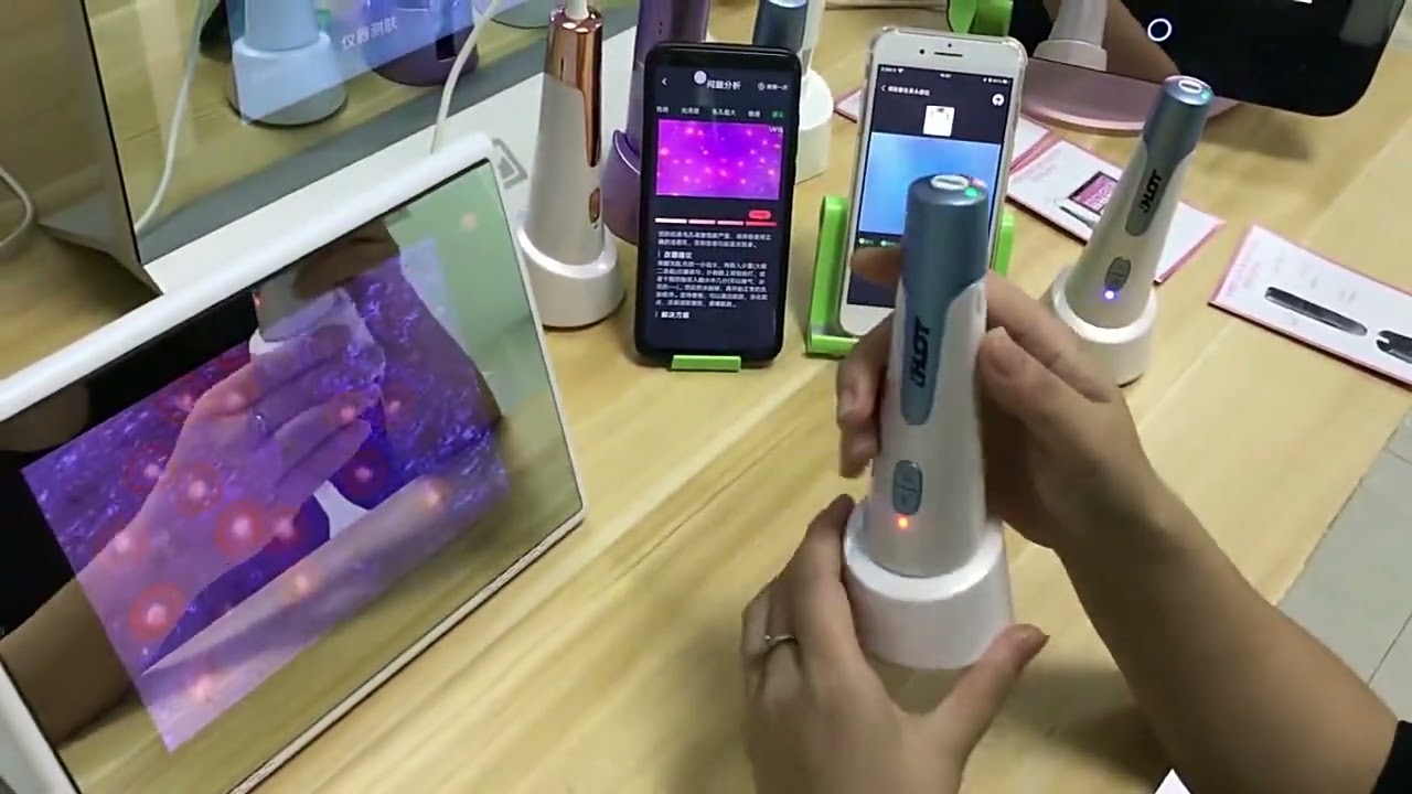 Automatic Skin Analyzer DS02 Intelligent Skin Analysis System Connected with Android Devices Phone