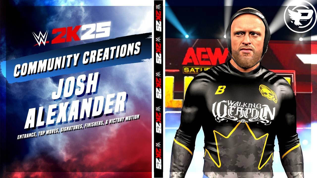 Josh Alexander WWE 2K25 Entrance, Top Moves, Signatures, Finishers, & Victory Motion (PS5)