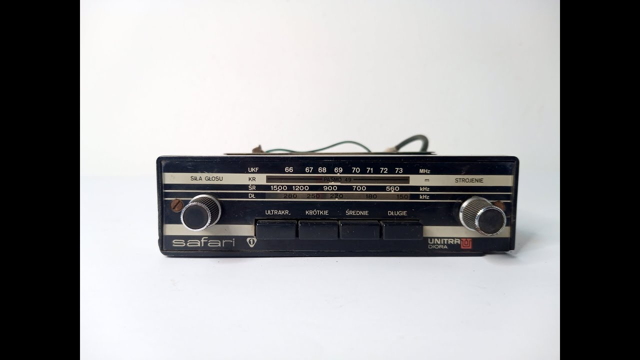 Radio samochodowe Unitra Diora SAFARI SMT 301 i głośnik Unitra Tonsil ZG 5S