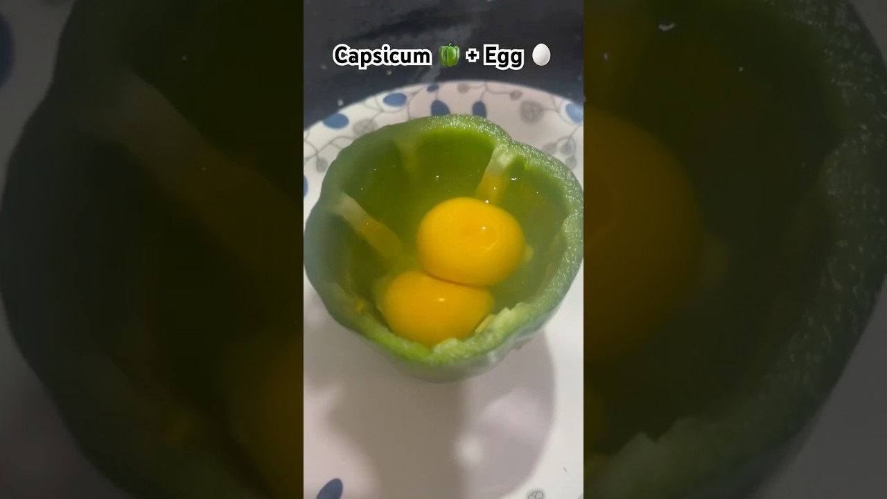 🔥 Capsicum 🫑 + Egg🥚= Perfect Combo😍