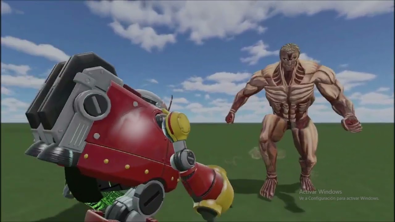 Death Egg Robot vs Armored Titan ¨Gmod Npc Battle¨ (Sonic vs Shingeki no Kiojin)