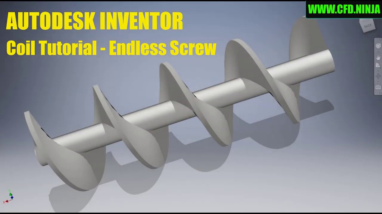 ✅ Autodesk Inventor - Coil tool/Endless Screw