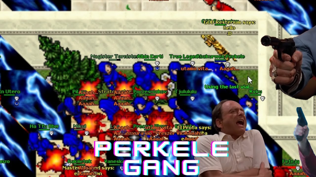 TIBIA GM Visits PERKELE GANG During Massive Battle [Realera 8.0]