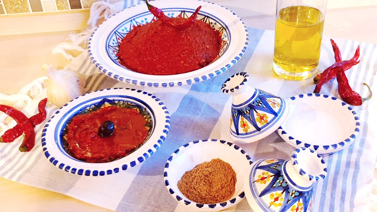 Hrissa Berber/ Harissa Arbi 🌶🌶/Harissa Tunisienne/🌶🌶هريسة عربي مفوحة بكل تفاصيلها وصفة ناجحة