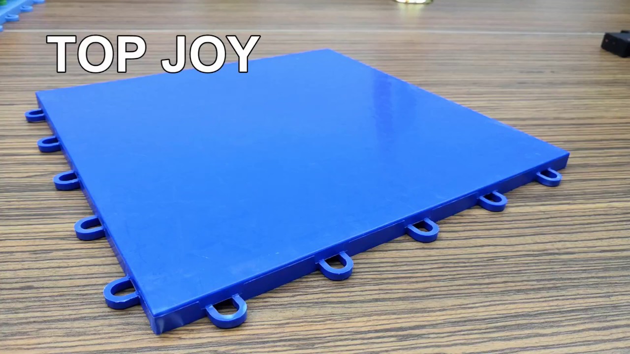 Resistant Blue Flat Sports Floor Tiles for Sport Court Manufacturer