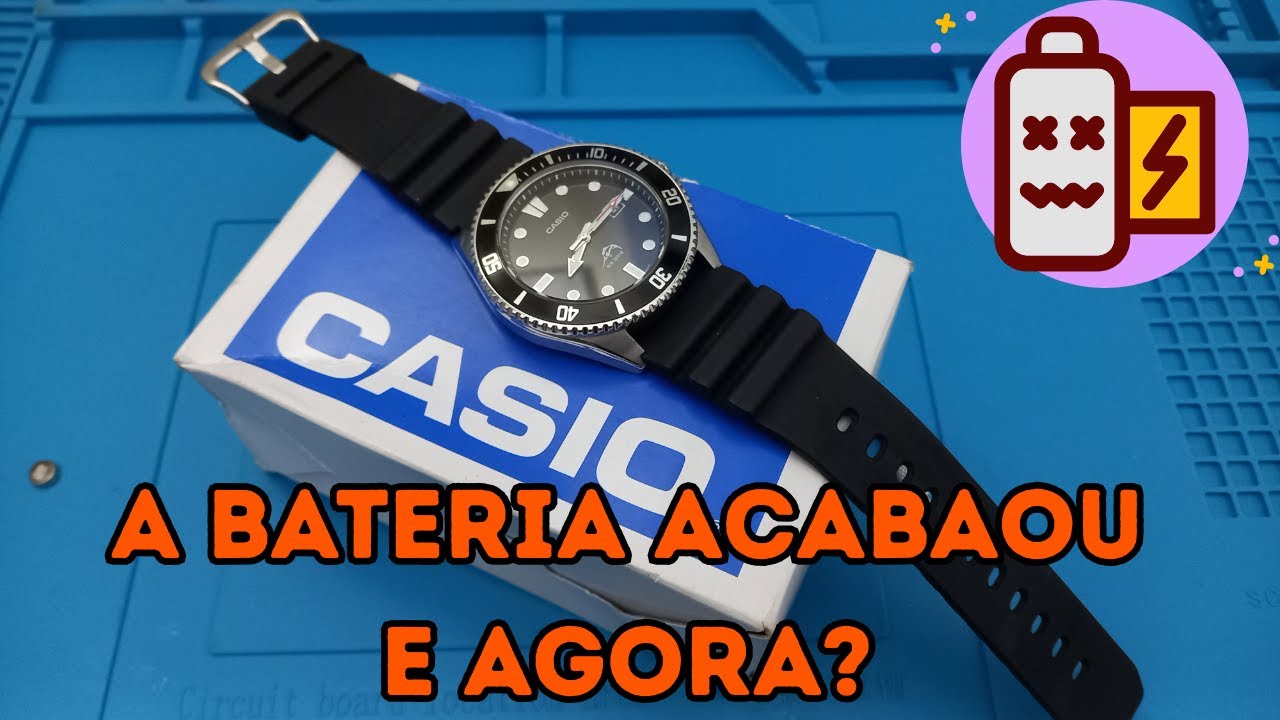 Troca de bateria casio duro MDV-106