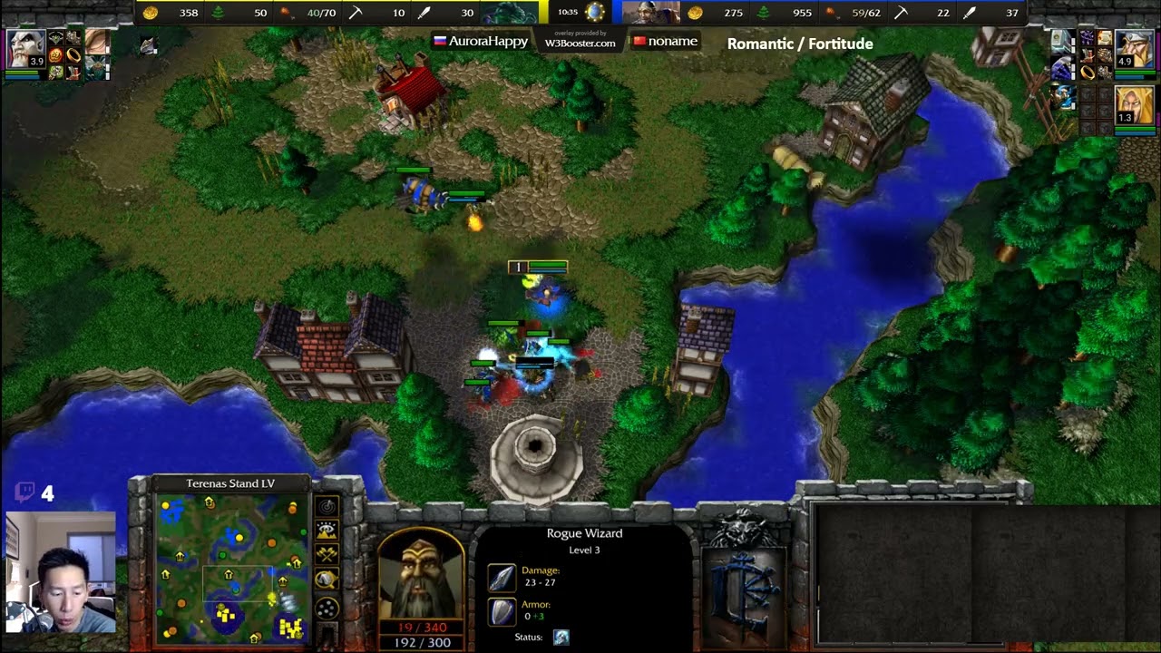 Happy (UD) vs Romantic (HU) - Recommended - Dreadlord vs Mountain King Tech Swap Battle  - WC4125