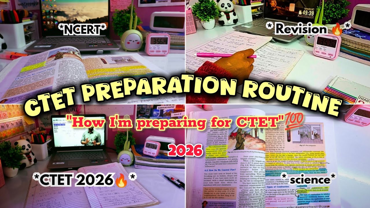 My CTET 2026 preparation routine| CTET aspirants| CTET study vlog| #ctetpreparation