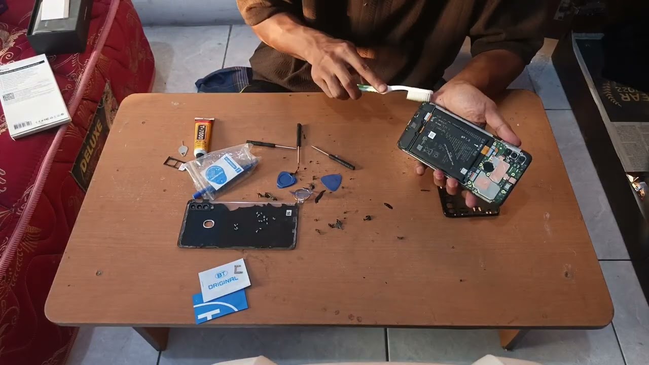 Bongkar backdooor samsung a20s dan pemasangan tombol power & On Of