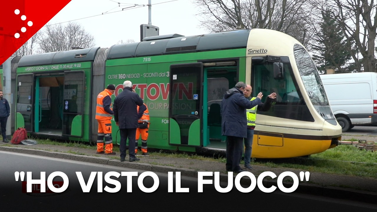 Milano, principio di incendio su un tram della linea 27. Residente: 