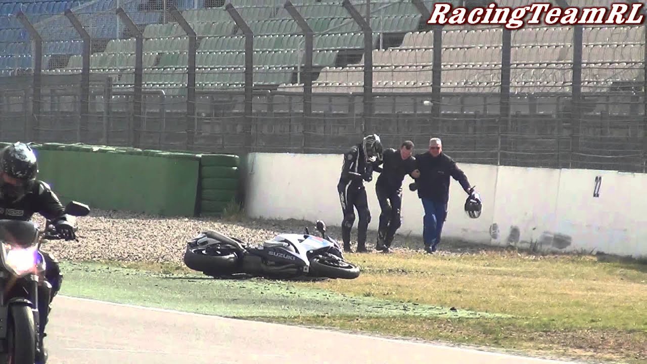 Hockenheimring Touristenfahrten 16.03.14 Schwere Motorradunfall