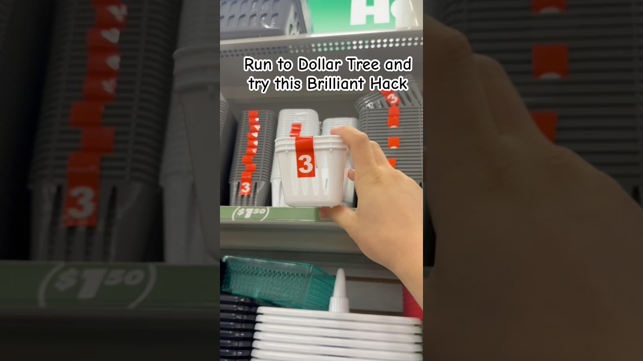 Dollar Tree Hack to organize your kitchen cabinets #dollartree #organization #hack #budgetfriendly