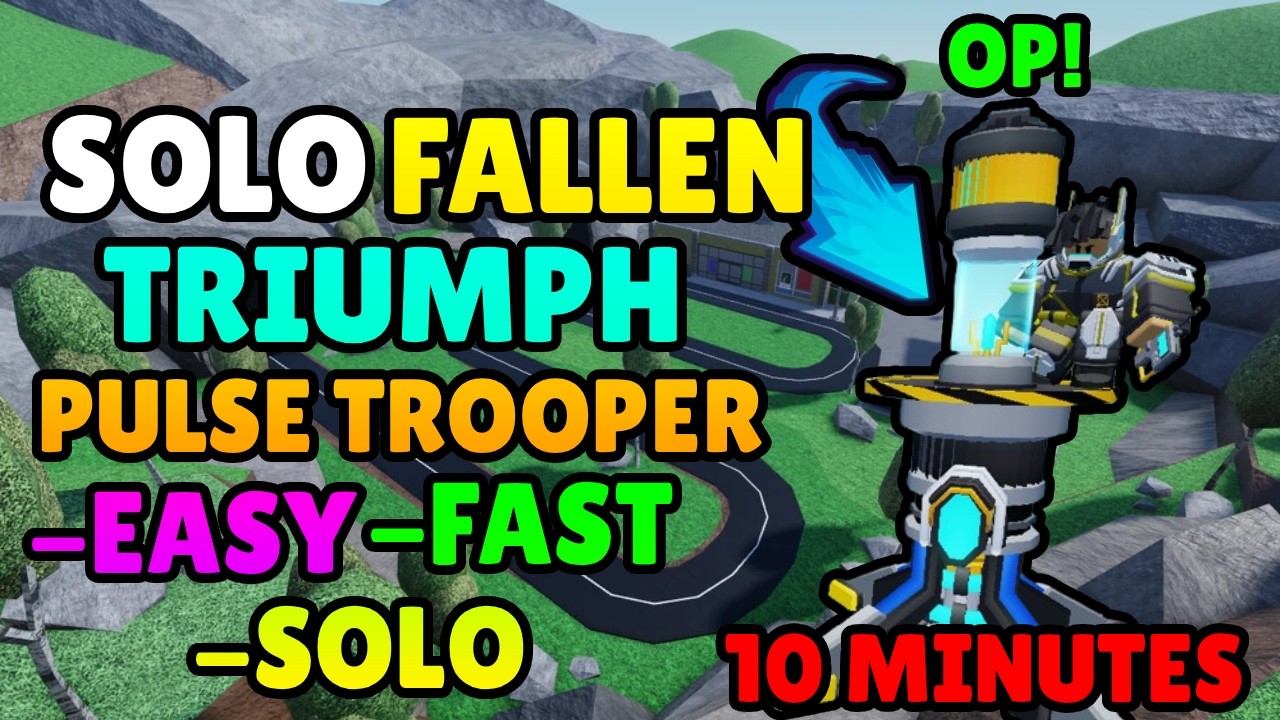 Solo Fallen Mode With New Pulse Trooper Tower | Tower Defense Simulator