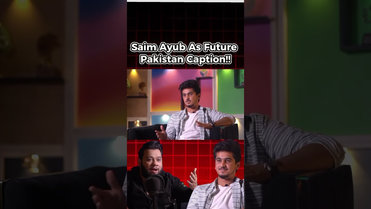 Saim Ayub on becoming future Pakistan captain 👑