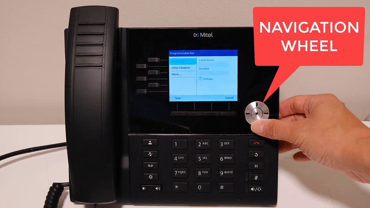 Mitel 6920 Handset - Call Forward Always
