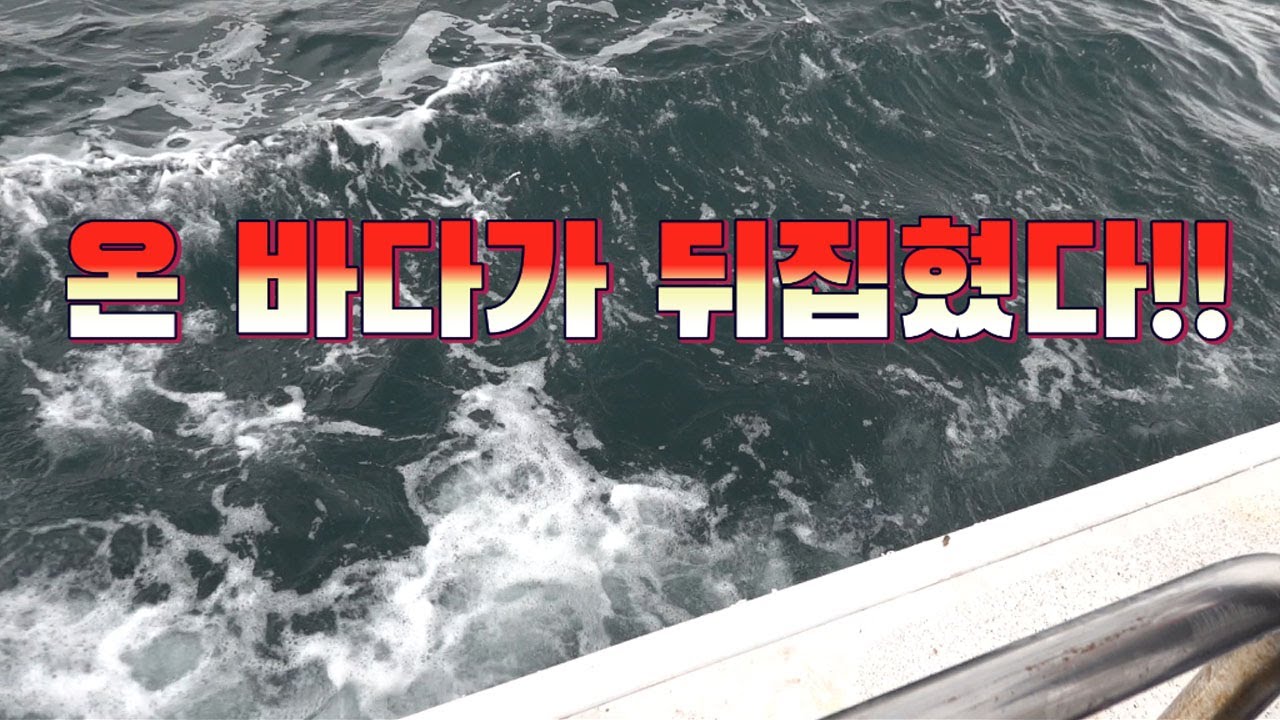 겨울폭풍!! 2주째 먹이를 먹지못한 물고기들이 막 달려든다 ! /  Catching cod after heavy snow!