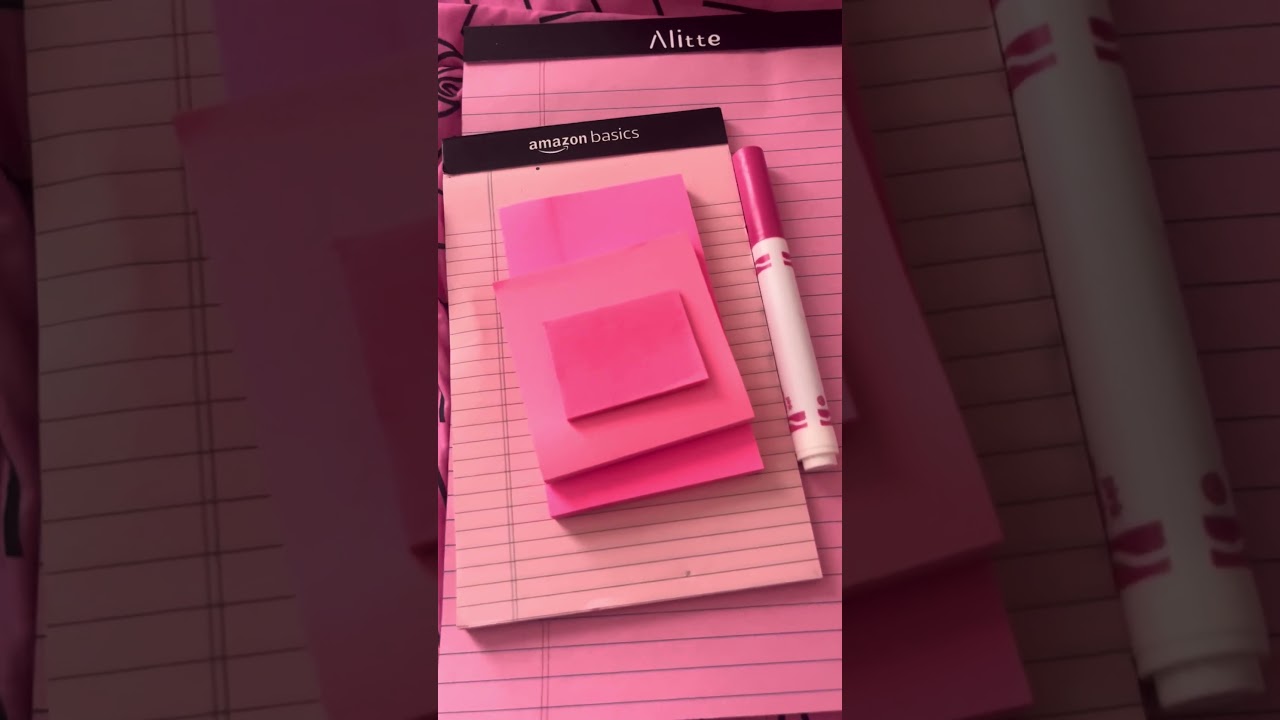 Pink post it’s not note books 🤦‍♀️