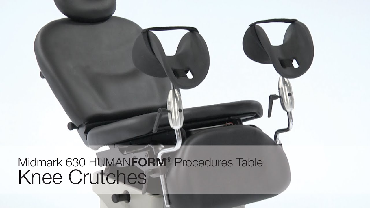Midmark 630 HUMANFORM&reg; Procedures Table - Knee Crutches