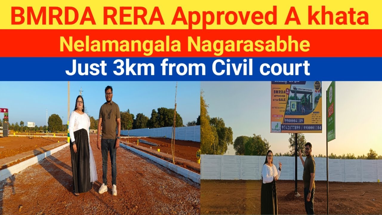 BMRDA RERA approved A khata sites in Nelamangala l Sites for sale in Nelamangala