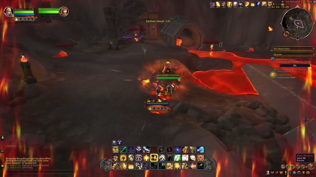 The War Within Quest 377: An Igneous End (WoW, human, paladin)