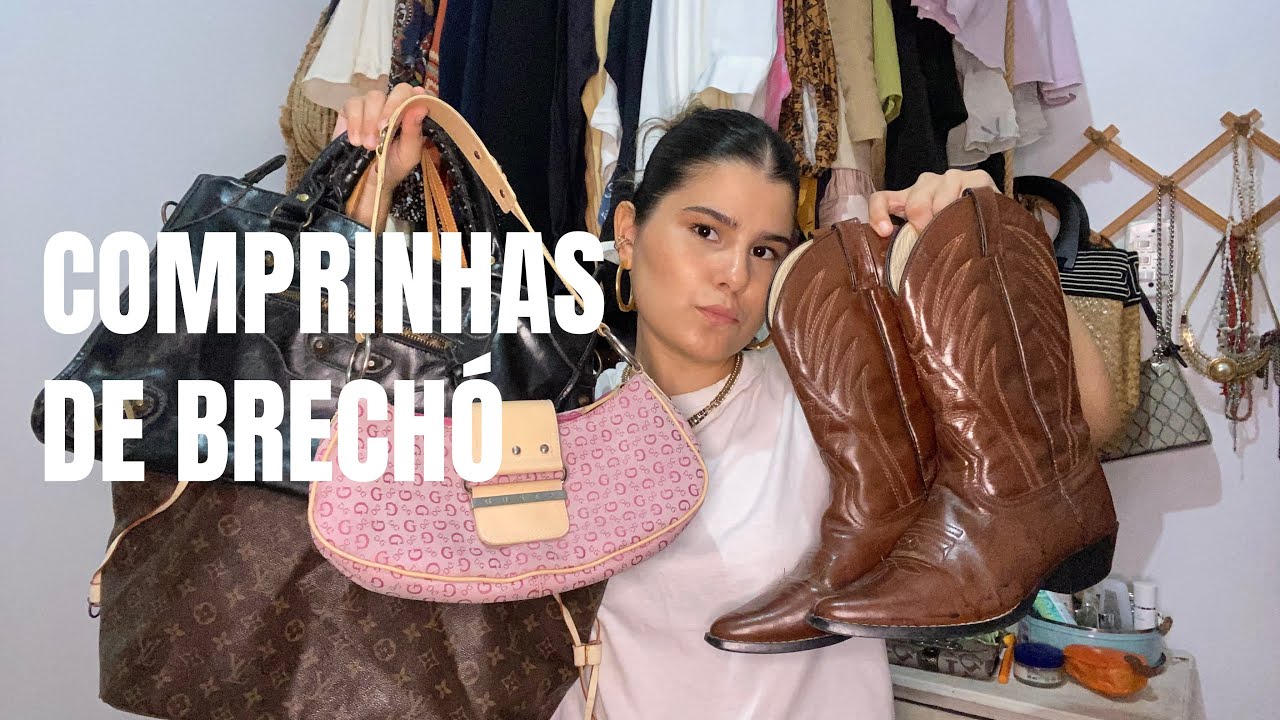 COMPRINHAS DE BRECHÓ! - bota western, valentino, bolsas Guess, Louis Vuitton, vintages e mais