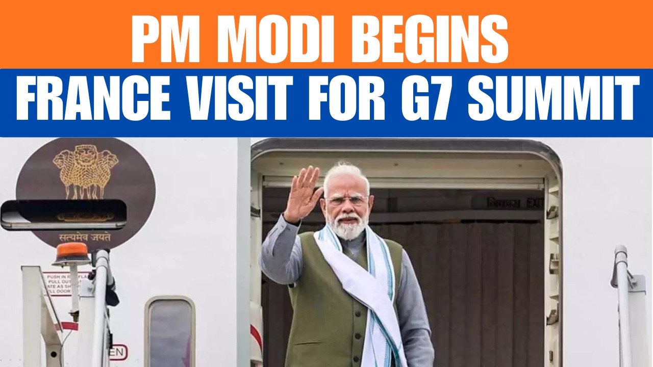 PM Modi Begins France Visit, to Attend G7 Summit and Meet Macron in Nice | News9