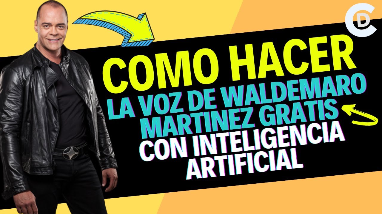COMO HACER LA VOZ DE WALDEMARO MARTINEZ CON INTELIGENCIA ARTIFICIAL -  GRABA TU NOMBRE DE DJ 2025