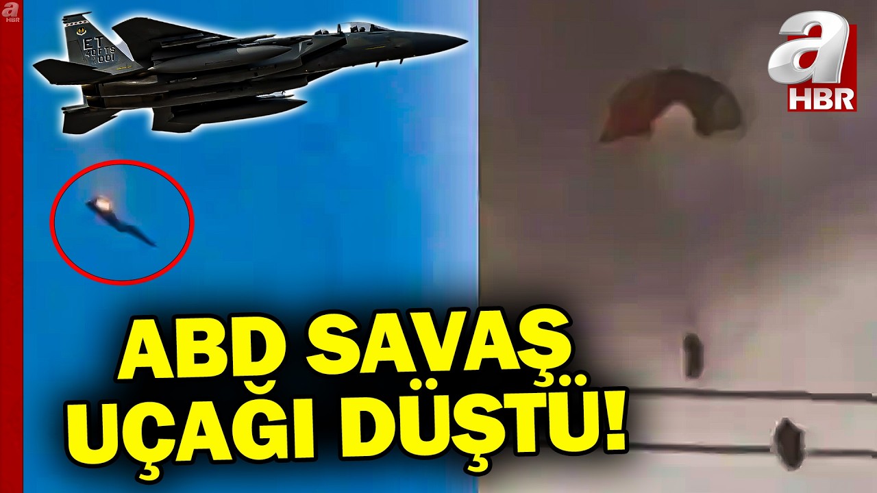 ABD'ye Ait F-15 Savaş Uçağı Kuveyt'te Düştü! İŞTE ABD SAVAŞ UÇAĞININ DÜŞME ANI | A Haber