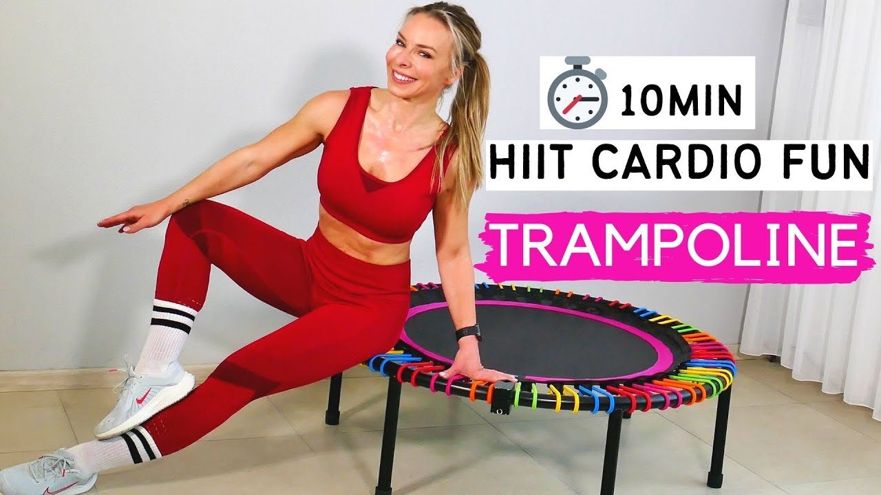10 minute rebounder workout for weight loss | indoor trampoline workout 🔥| trampoline exercises