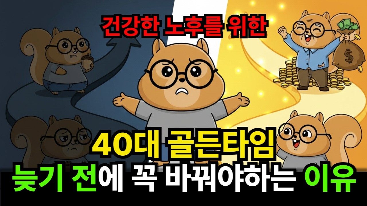 40대 골든타임, 늦기 전에 꼭 바꾸셔야 합니다