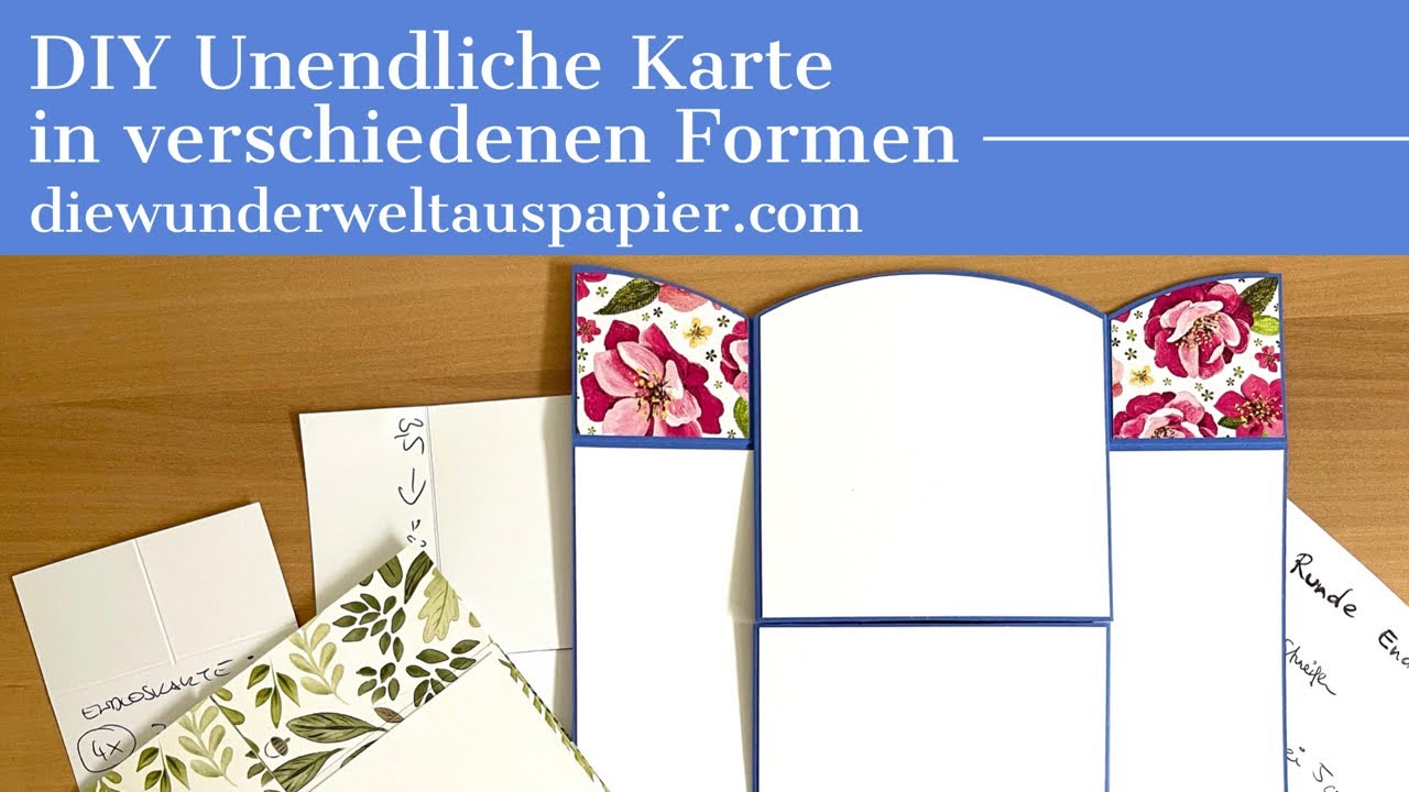 Unendliche Karte in verschiedenen Formen | DIY Endless Card | mit Stampin‘ Up! Produkten basteln