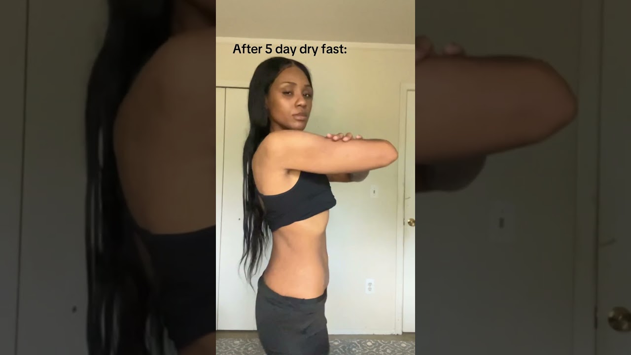 5 day dry fast results before and after #dryfasting #autophagy #weightloss