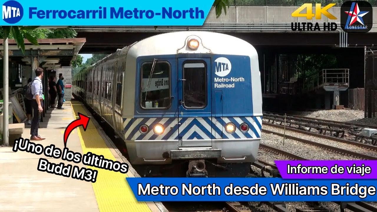 ¡Los últimos trenes Budd M3 en acción! Metro North: de Williams Bridge a Grand Central