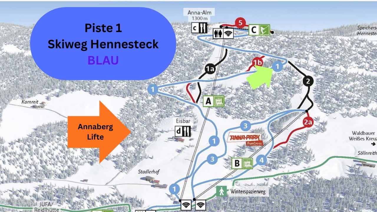 Annaberg Lifte Piste 1 