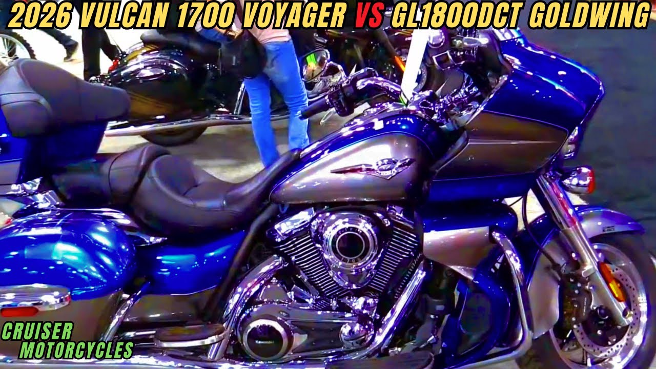 Kawasaki Vulcan 1700 Voyager 2026 года против Honda Gold Wing DCT – Война туристических мотоцикло...