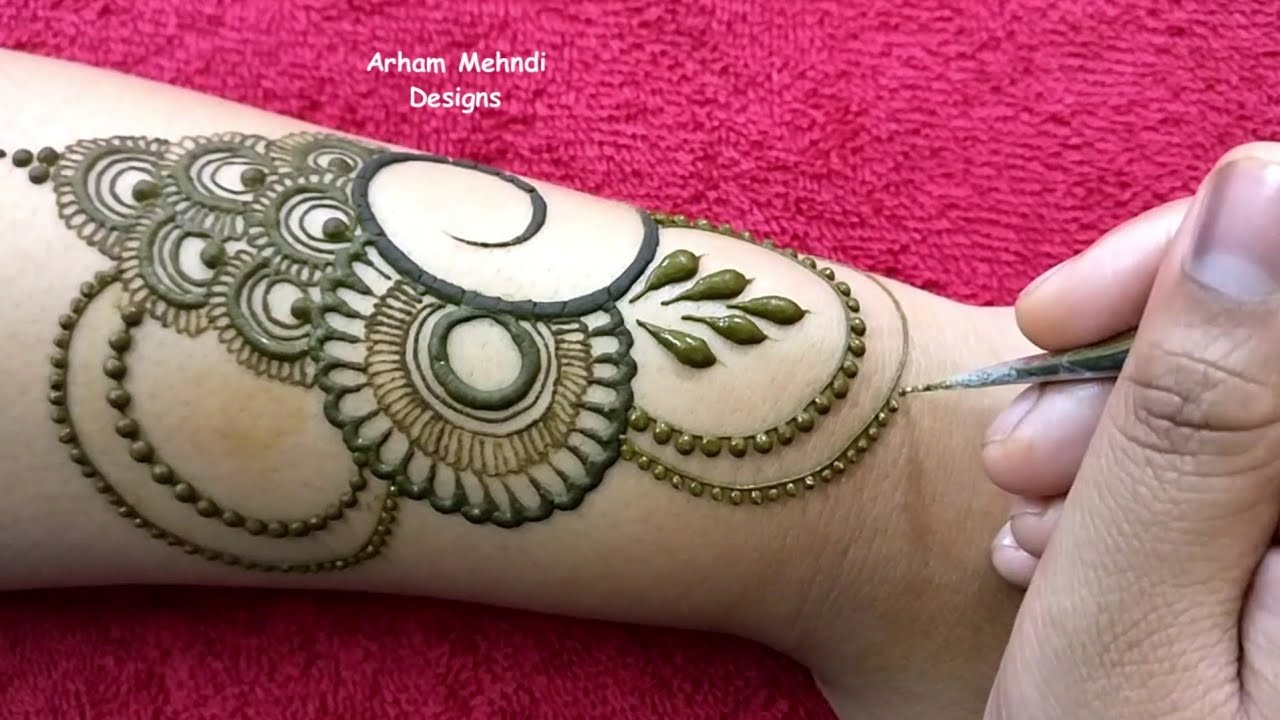 New Easy Beautiful Mehndi Design for Hand || EID 2019 Special Mehndi Design || Arham Mehndi Designs