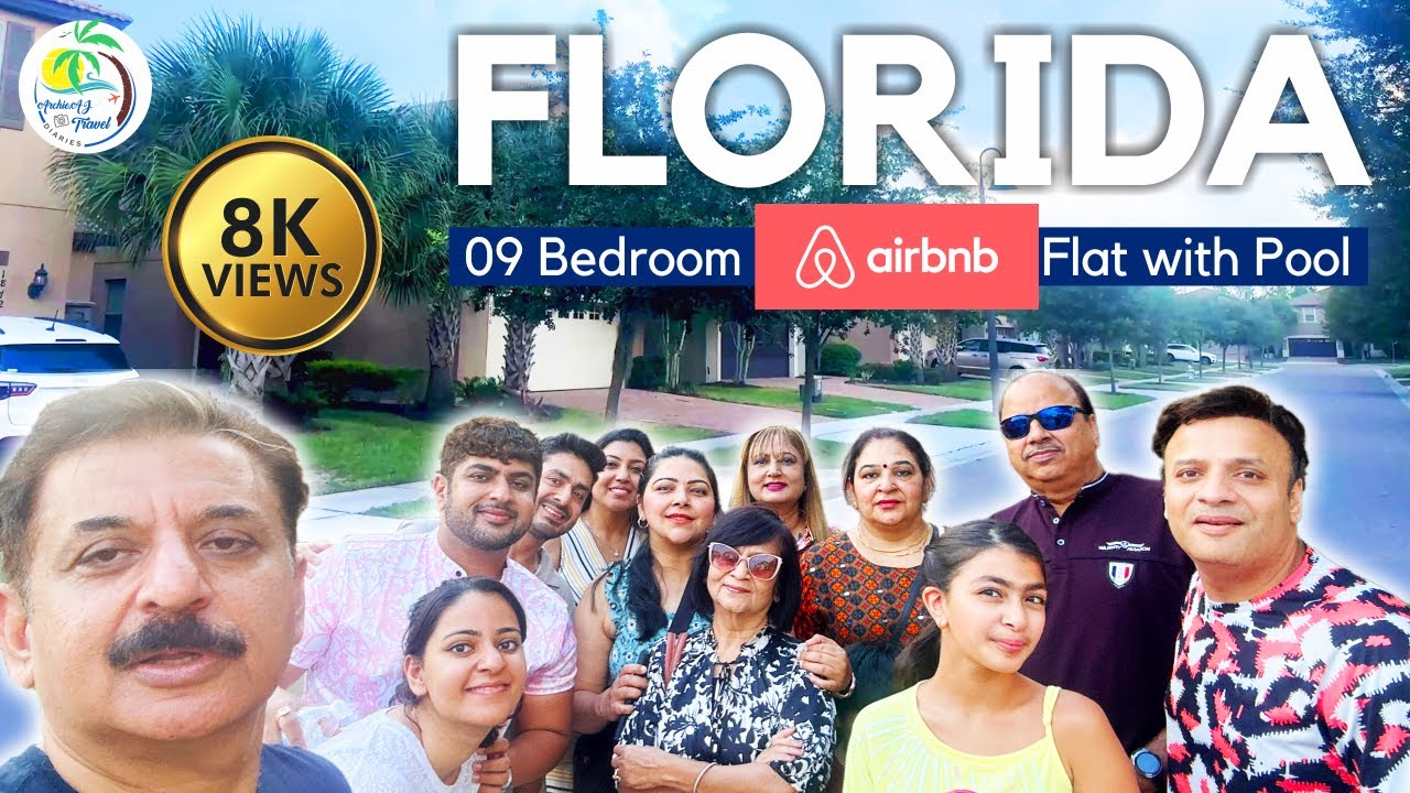 Airbnb Tour With 9-Bedroom in Orlando, Florida! | Perfect Family Getaway with Private Pool 🌴