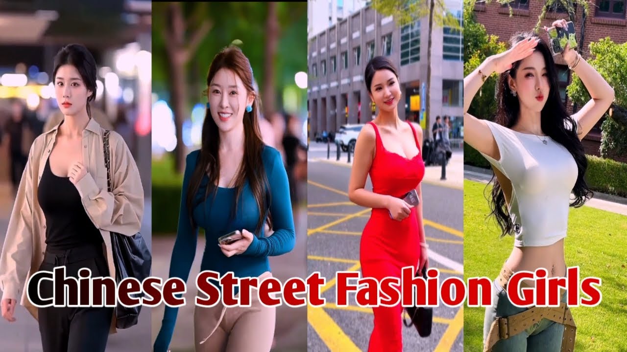 Chinese Street Fashion Girl Outfits Style ❤️ | Stylish China Girl Outfit