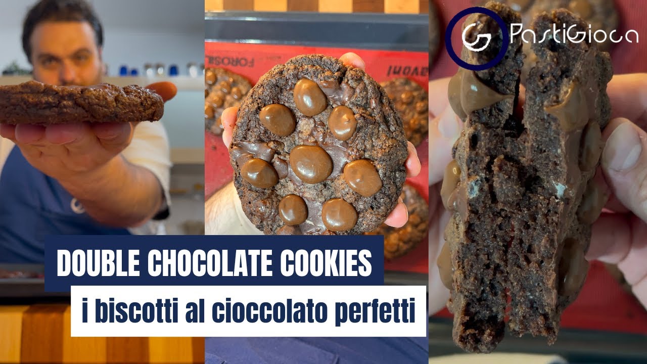 Double Chocolate Cookies: la ricetta perfetta per biscotti al cioccolato morbidi e golosi! 🍫🍪