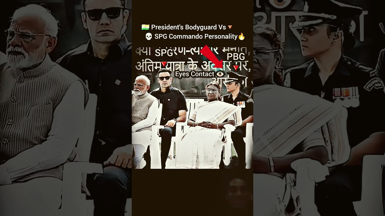 SPG Vs President's Bodyguard🔥☠️ Responsible Protection Discipline✅ #modi​ #spg​ #pmmodi​