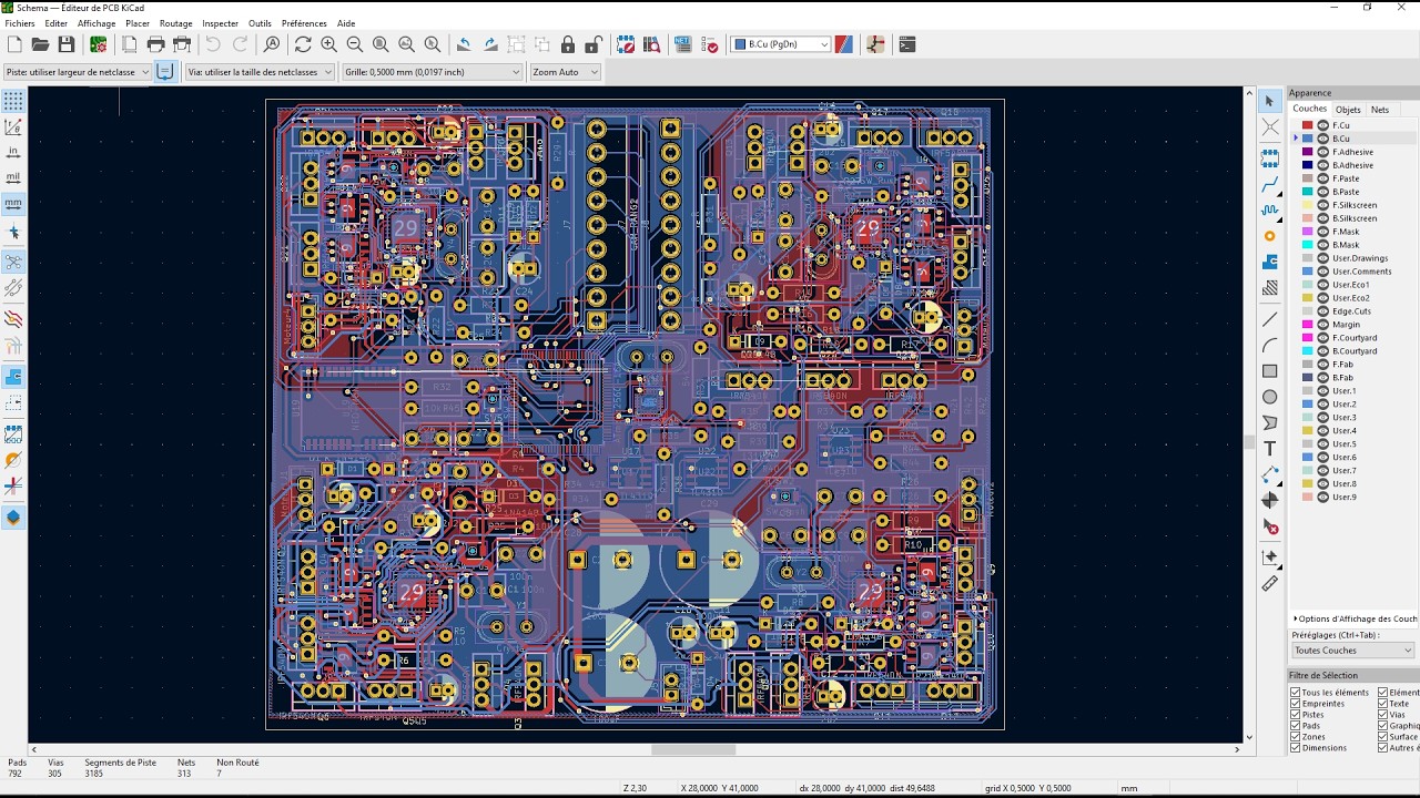 Circuit Imprimé multicouche NE555
