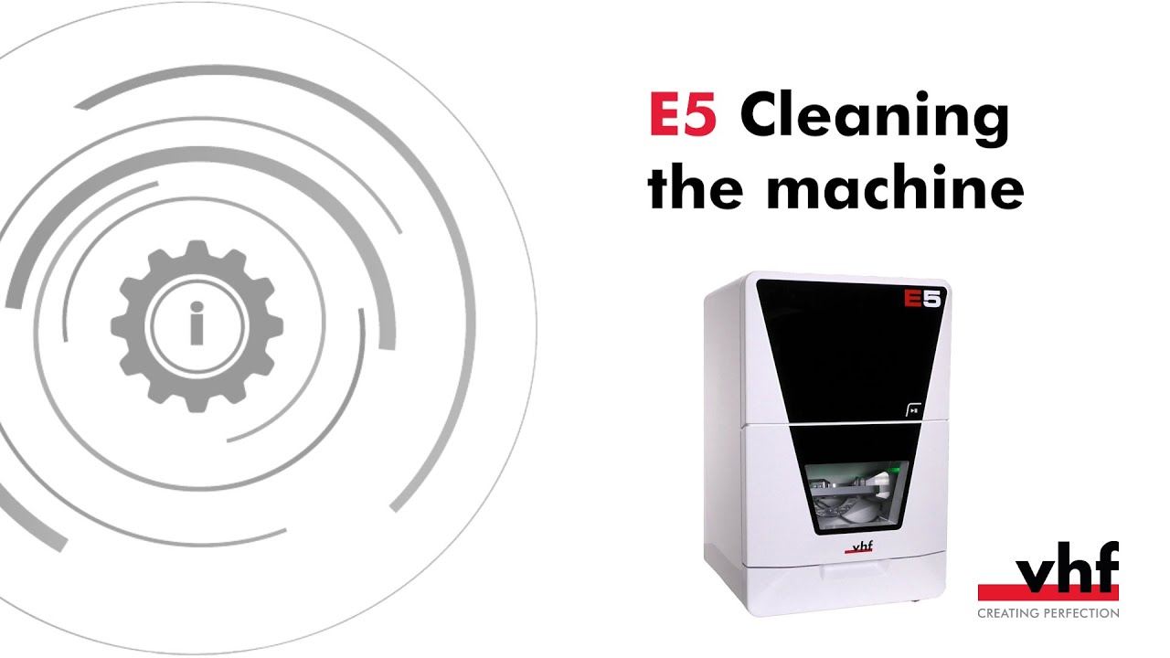 E5 – Cleaning the machine