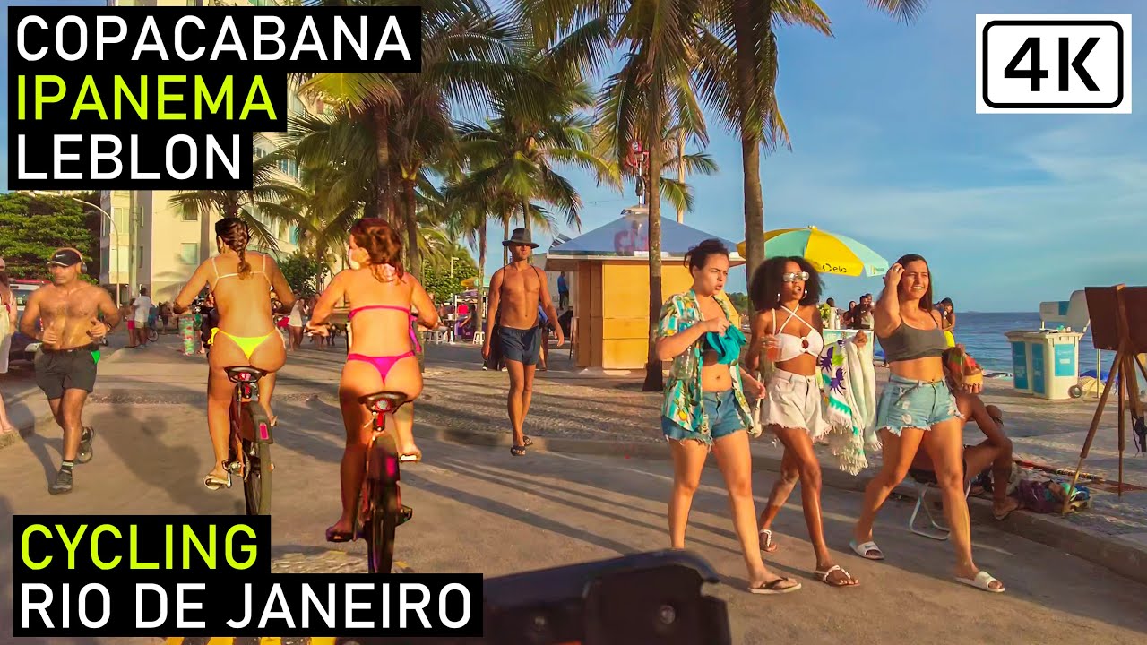 Велосипедные прогулки по пляжам Копакабана, Ипанема, Леблон и Леме | 🇧🇷 Рио-де-Жанейро, Бразилия