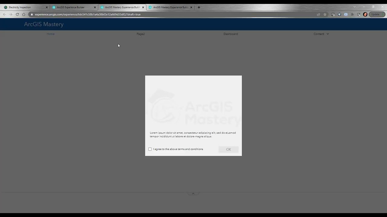 Страницы и окна — ArcGIS Experience Builder